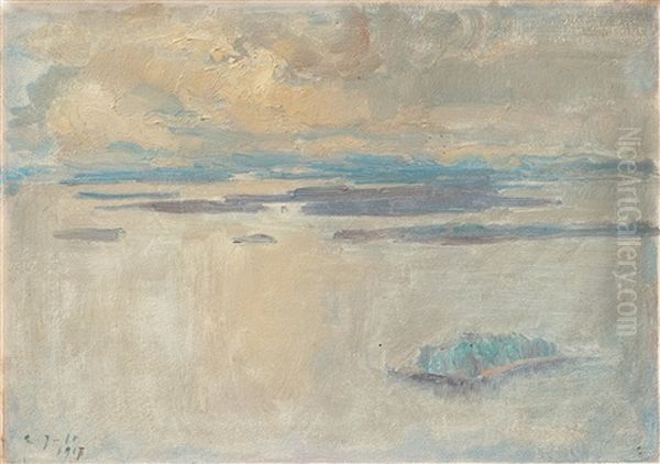 View Over Saimen Oil Painting by Eero Jaernefelt
