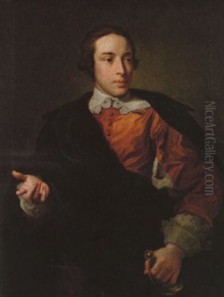 Portratt Av Lord Monthermer Oil Painting by Thomas Jenkins