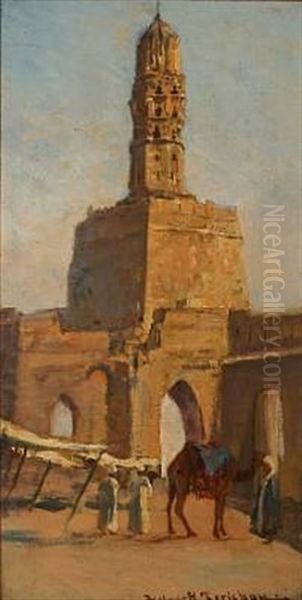 Algier Oil Painting by Holger Hvitfeldt Jerichau