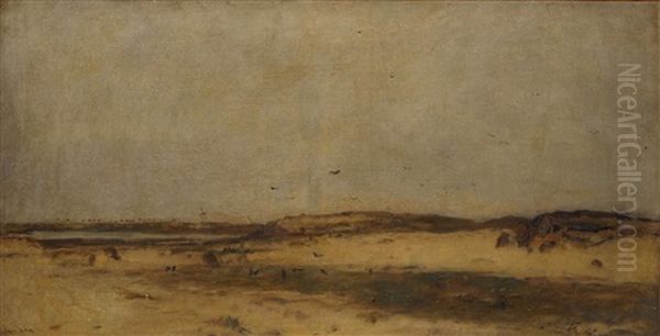 Sanddunen In Holland Oil Painting by Eugen Jettel
