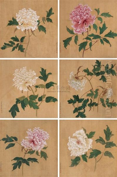 Flowers Oil Painting by  Jiang Tingxi