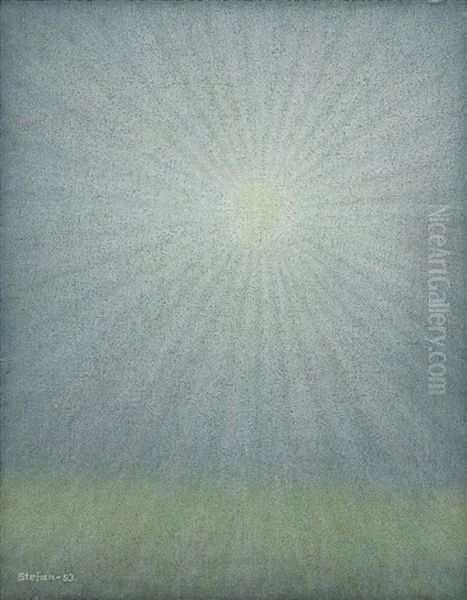 Lykta I Dis Oil Painting by Stefan Johansson