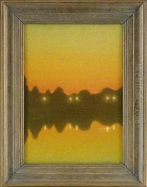 Sommargryning Oil Painting by Stefan Johansson