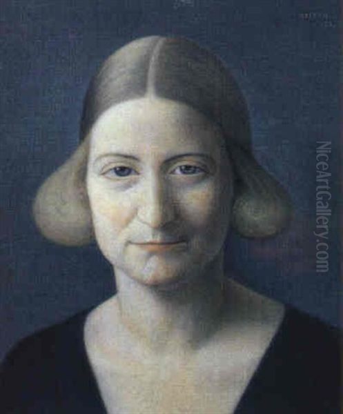 Damportratt Oil Painting by Stefan Johansson