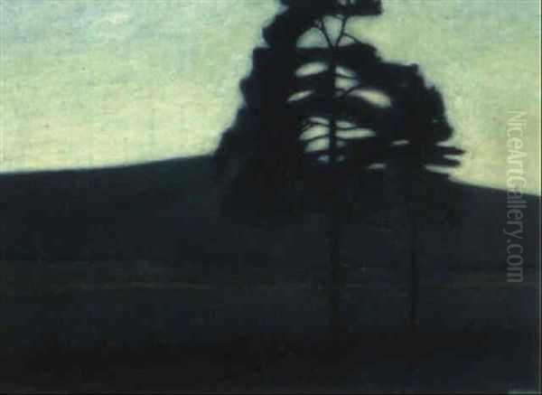 Sommarnatt Oil Painting by Stefan Johansson