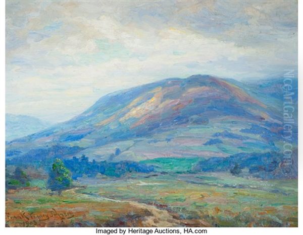 Blue Foothills Oil Painting by Frank Johnson