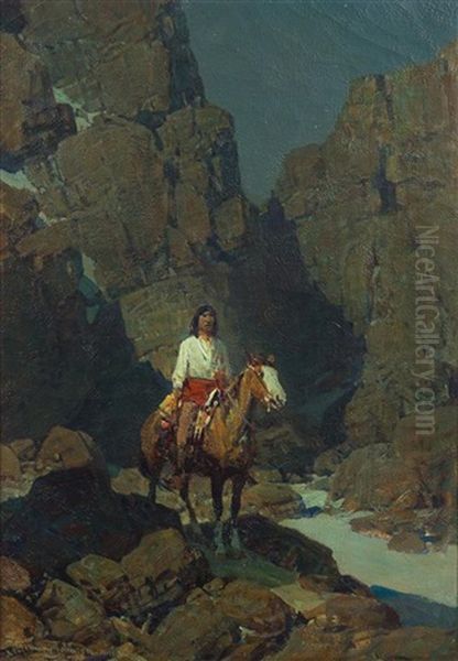 Rocky Steeps Oil Painting by Frank Johnson