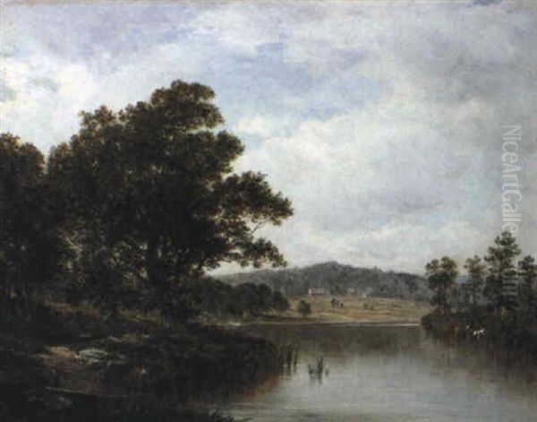 The Wallkill, New York At Rifton Oil Painting by David Johnson