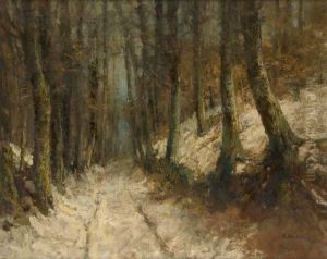Rouge-cloitre Sous La Neige