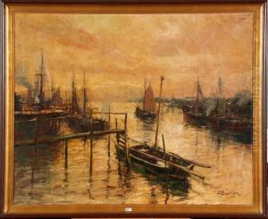 Port De Peche Au Crepuscule