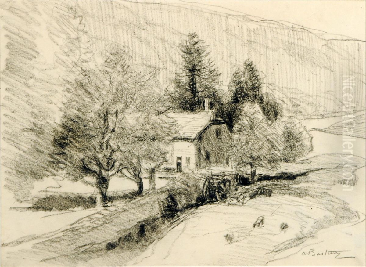 La Vallee De La Meuse Oil Painting by Alfred Bastien