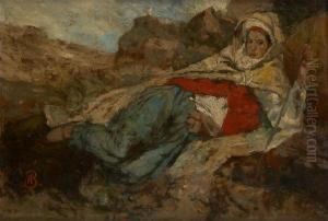 Le Repos Des Nomades(orientaliste)