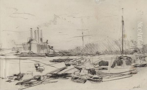 Battersea Oil Painting by Alfred Bastien