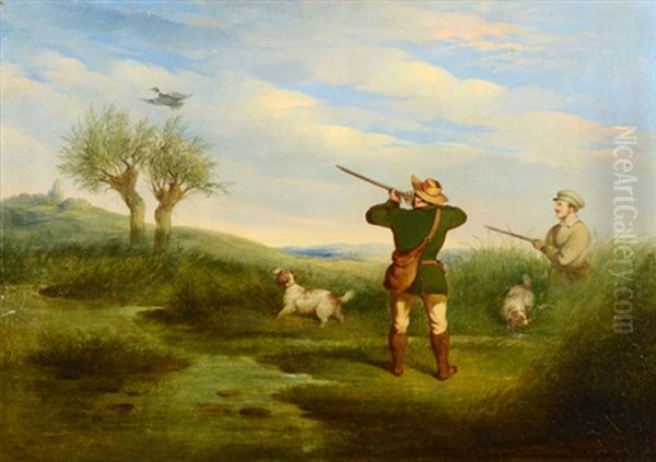Duck Hunting Oil Painting by Paul Jones