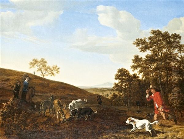 Roka Vadaszat Oil Painting by Ludolf de Jongh
