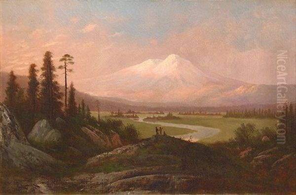 Mount Shasta Oil Painting by Carl Henrik Jonnevold