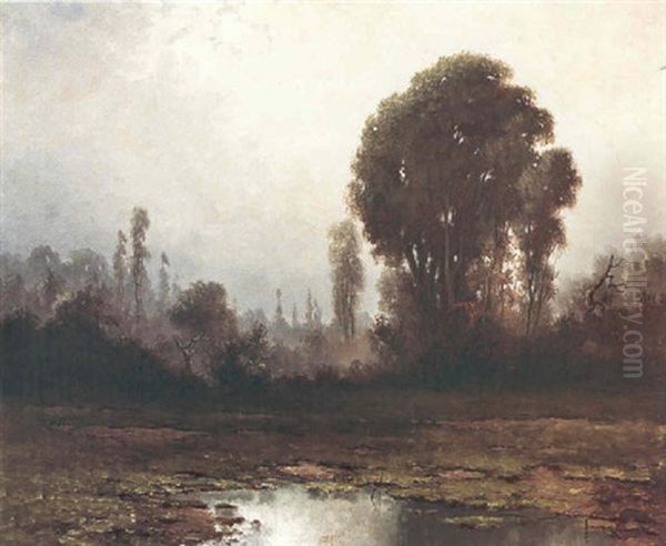 The Approaching Shower Oil Painting by Carl Henrik Jonnevold