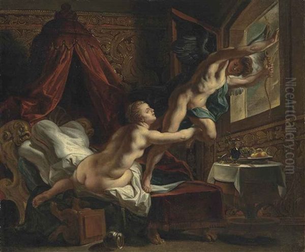Cupid And Psyche Oil Painting by Jacob Jordaens