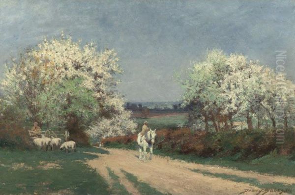In The Summertime Oil Painting by Dewey Bates