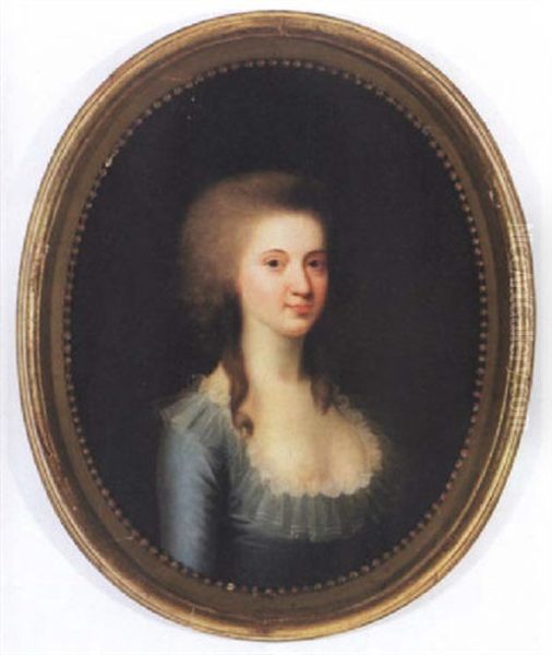 Portraet Af Sophie Magdalene Grevinde Von Knuth F. Moltke Oil Painting by Jens Juel