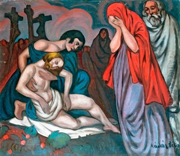 Levetel A Keresztrol Oil Painting by Bela Kadar