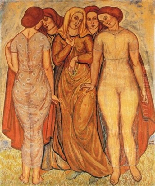 Tavasz (primavera) (spring - Primavera) Oil Painting by Bela Kadar