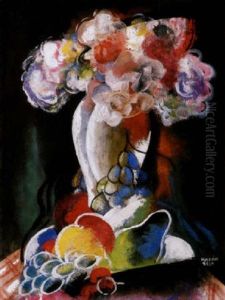 Viragcsendelet Gyumolcsokkel (still-life Of Flowers With Fruit)