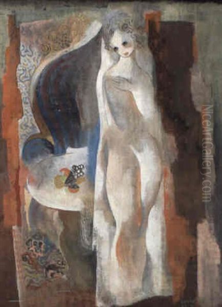 Kubistische Komposition Mit Weiblichem Akt Oil Painting by Bela Kadar