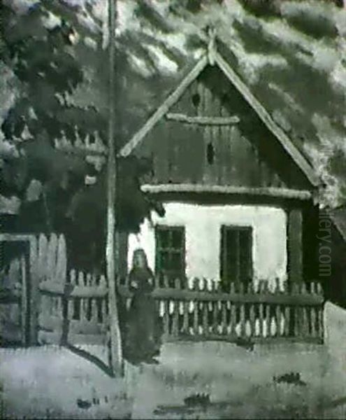 Sommerhauschen Oil Painting by Bela Kadar