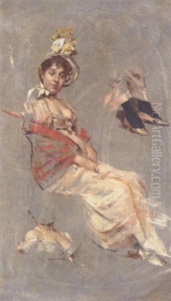 Study Oil Painting by Frederik Hendrik Kaemmerer