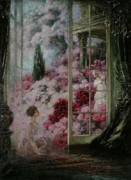 Longing Oil Painting by Carl Kahler
