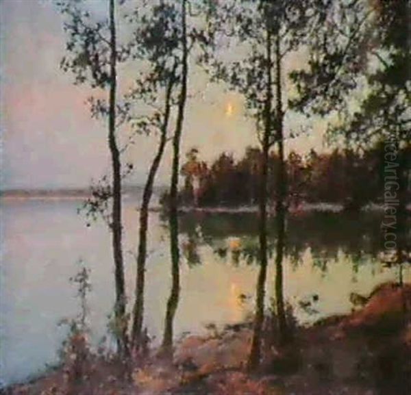 Tallar I Mansken Oil Painting by Gottfried Kallstenius