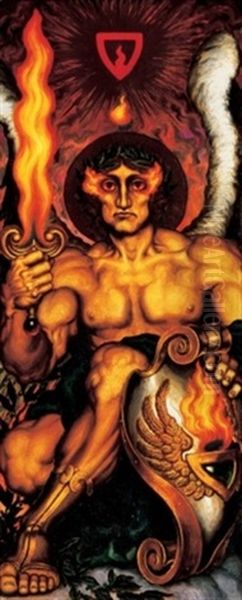 Jelenet (scene) Oil Painting by Nicolai Konstantinovich Kalmakov