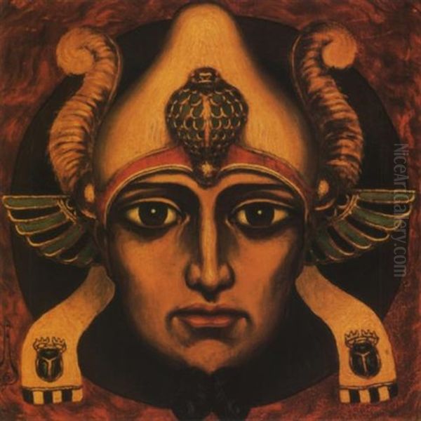 Farao (pharao) Oil Painting by Nicolai Konstantinovich Kalmakov