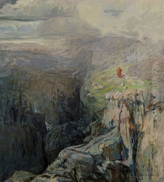 Fantasticka Krajina Oil Painting by Alois Kalvoda