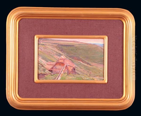 Mlyn Na Pokuciu Oil Painting by Stanislaw Kamocki