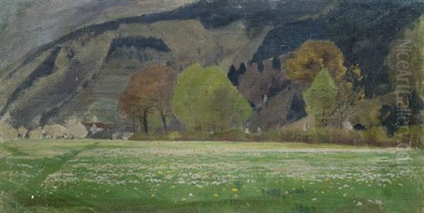 Himmelreich Bei Freiburg Oil Painting by Gustav Kampmann