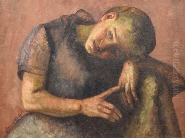 Bernard Karfiol Painting, Original Work Oil Painting by Bernard Karfiol