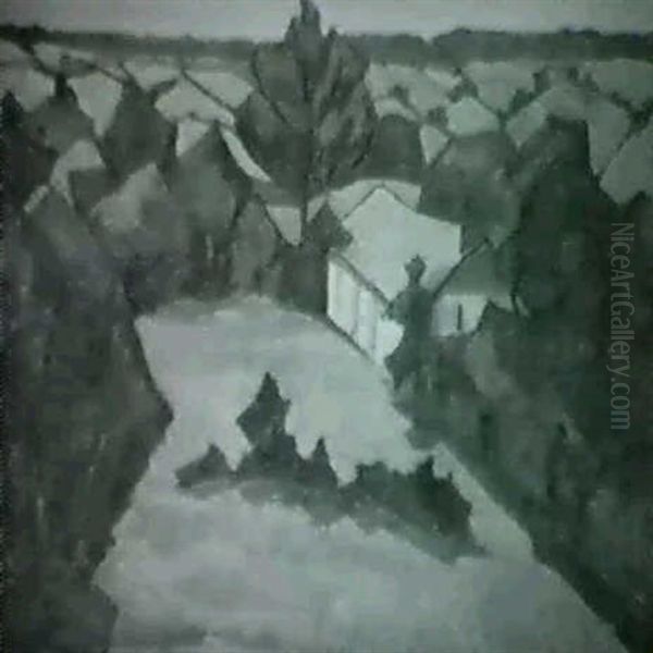 On Bolham Valley Oil Painting by Stanislawa De Karlowska