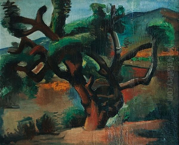 Strom Oil Painting by Georges (Karpeles) Kars