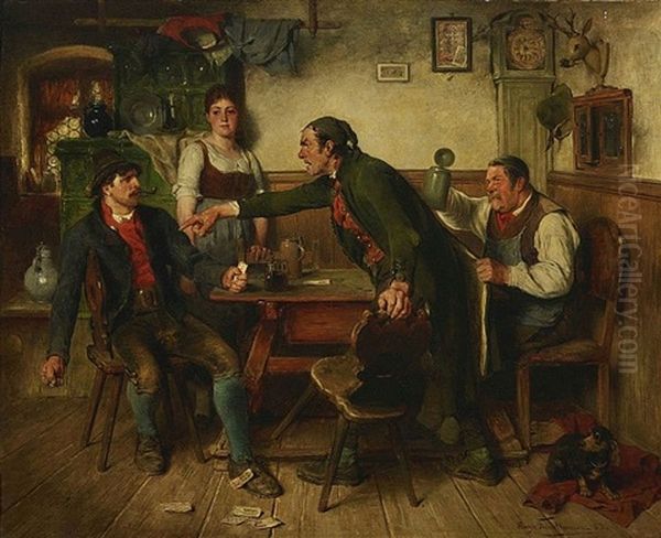 Erregte Gemuter Oil Painting by Hugo Kauffmann
