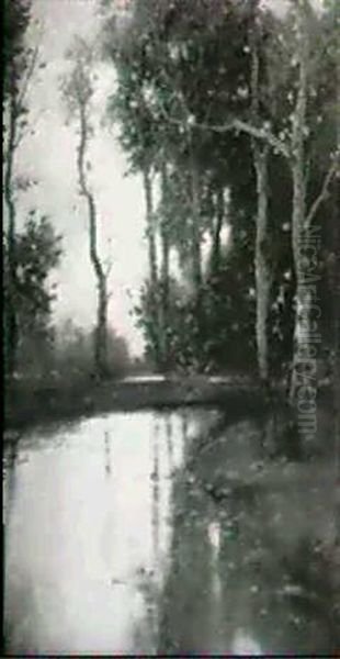 Waldbach Oil Painting by Adolf Kaufmann