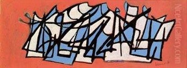 Ohne Titel Oil Painting by Victor Bauer