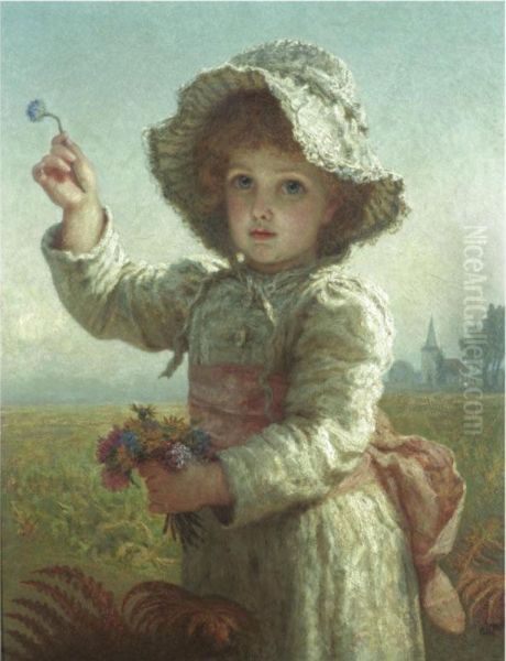 Mummy, See! Oil Painting by Karl Wilhelm Friedrich Bauerle