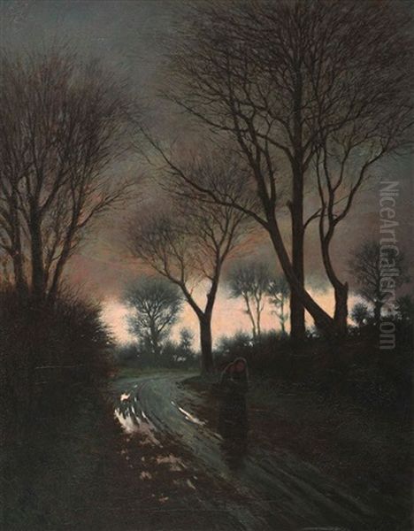 Between Autumn & Spring Oil Painting by Joseph Malachy Kavanagh