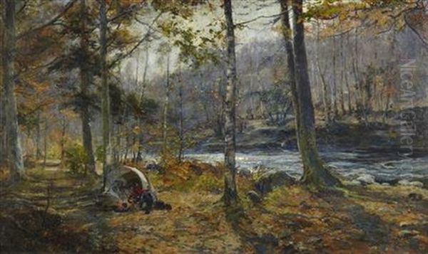 The Pearl Fisher's Camp Oil Painting by Archibald Kay
