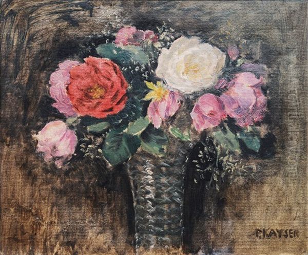 Roses Oil Painting by Paul Kayser
