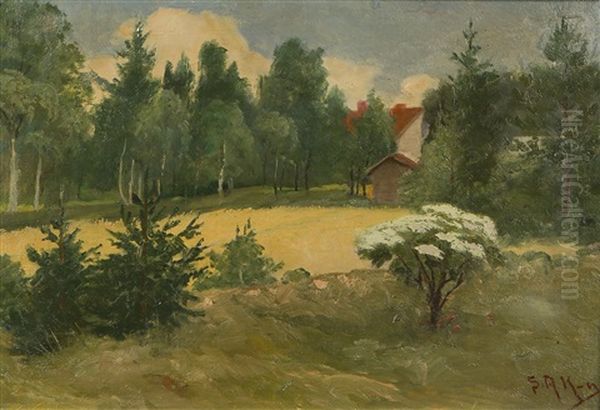 Landscape Oil Painting by Sigfrid August Keinanen