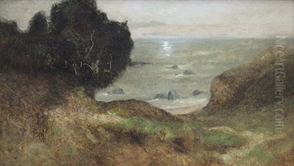 Moonlight Over The Bay Oil Painting by William Keith