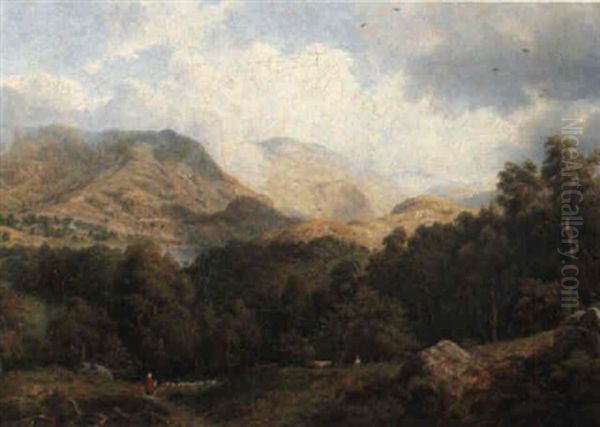 Glen Truill, Kirkcudbright Oil Painting by Robert George Kelly